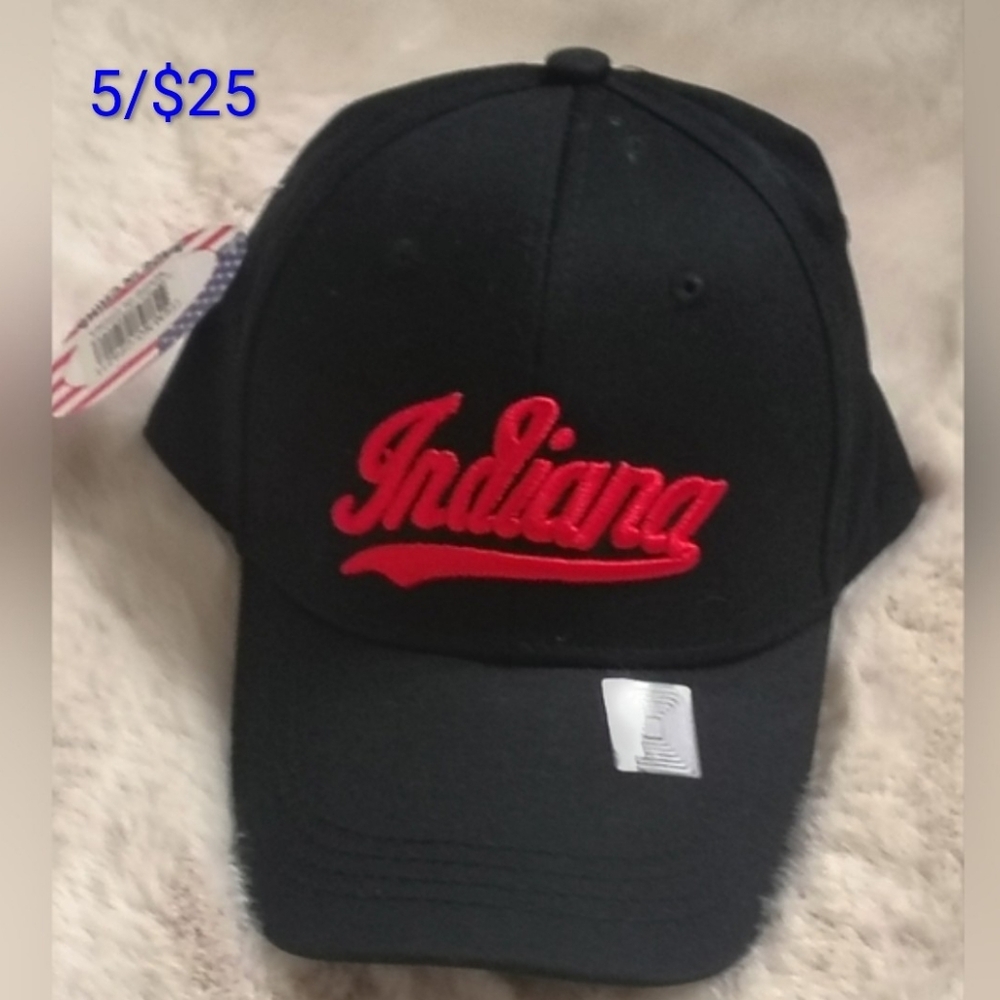5 /$25 Indiana Black and Red Women's Cap